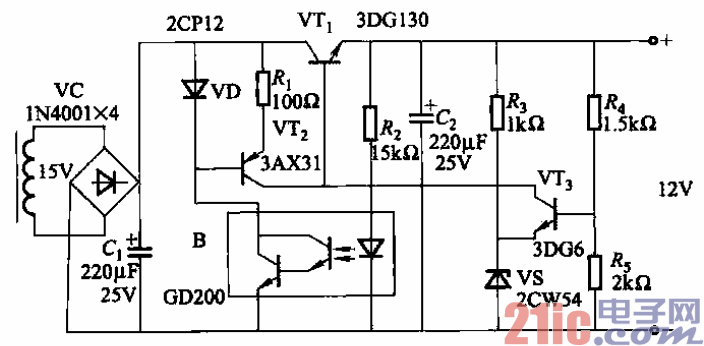104.串联型稳压电源电路保护电路之二.gif