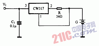 巧用CW317作横流充电器电路图