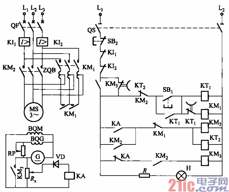 187.自耦变压器降压、转子按频率变化加入励磁启动电路.gif