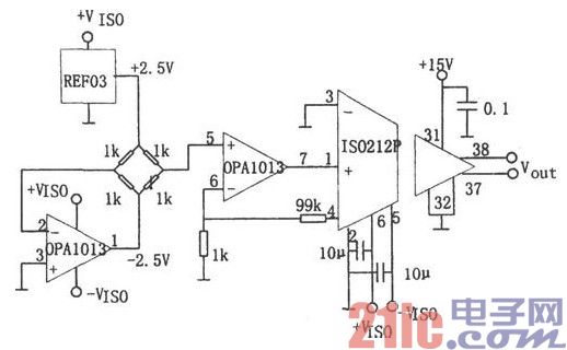 电桥传感隔离放大器(ISO212、OPA1013)电路图.jpg