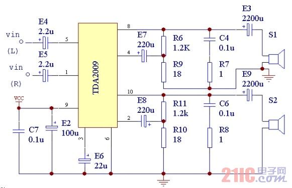 TDA2009单电源功放电路图.jpg