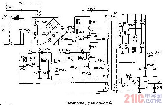 飞利浦彩色电视机开关电源电路图.jpg
