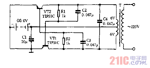 6VDC-220VAC逆变器电路图.gif