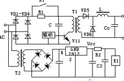 继电器K1与电阻R构成的电路