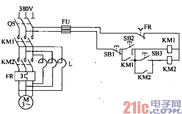 12.电动机串电抗减压起动电路.gif