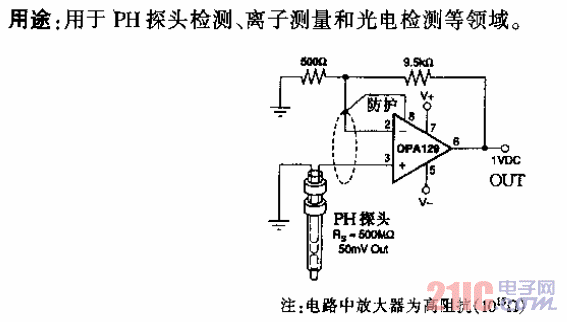 传感器OPA129型超低失调电压隔离运算放大电路.gif