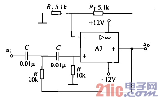6.压控电源二阶高通滤波器电路.gif