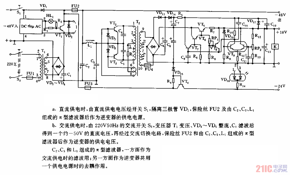 AC-DC变换电源-逆变供电电源电路.gif