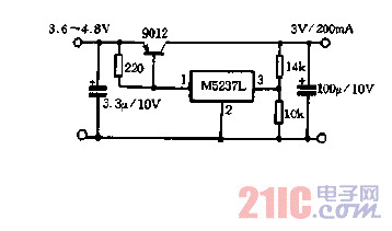 M5237L构成的电源电路图.gif