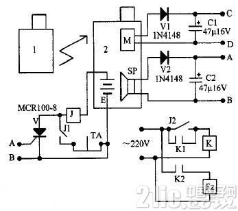 手机制作远程家电遥控电路图