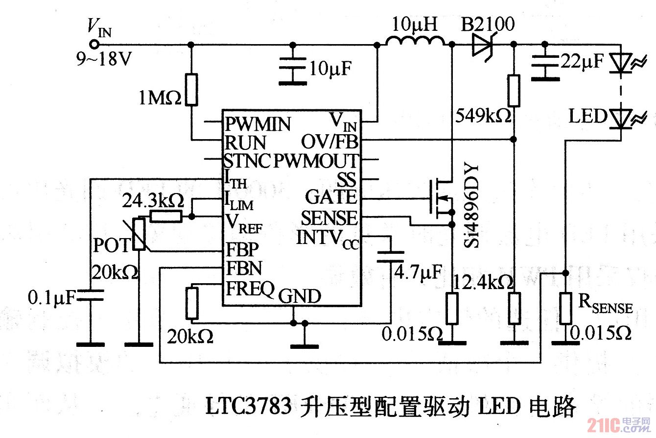 LT3783升压型配置驱动LED电路.jpg