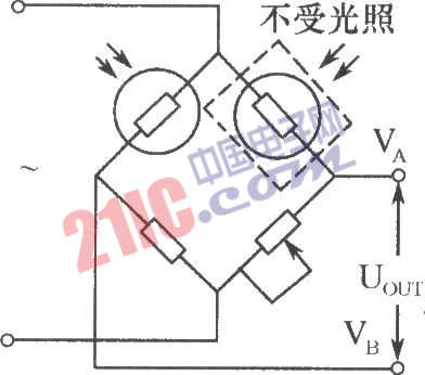 光敏电阻组成桥式光电检测器