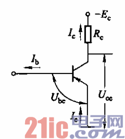 表01-三极管3种工作状态-PNP型-放大状态.gif