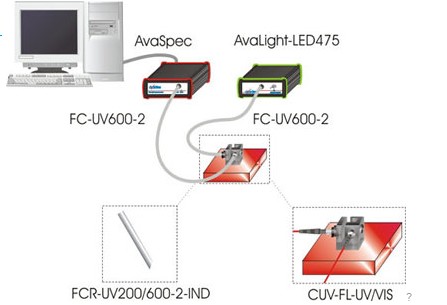 典型的荧光测量系统图