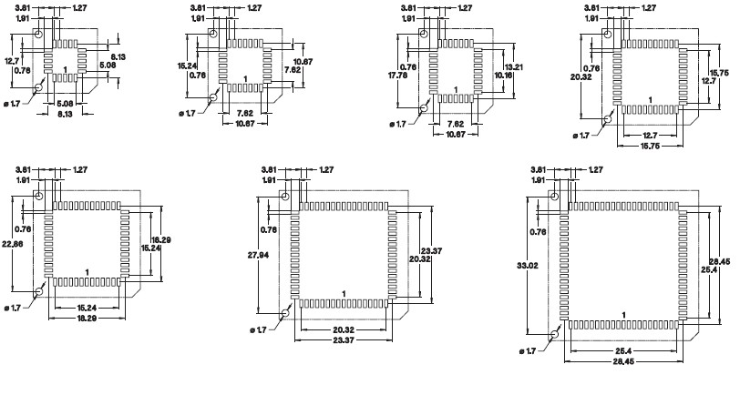 plcc插座的布局图