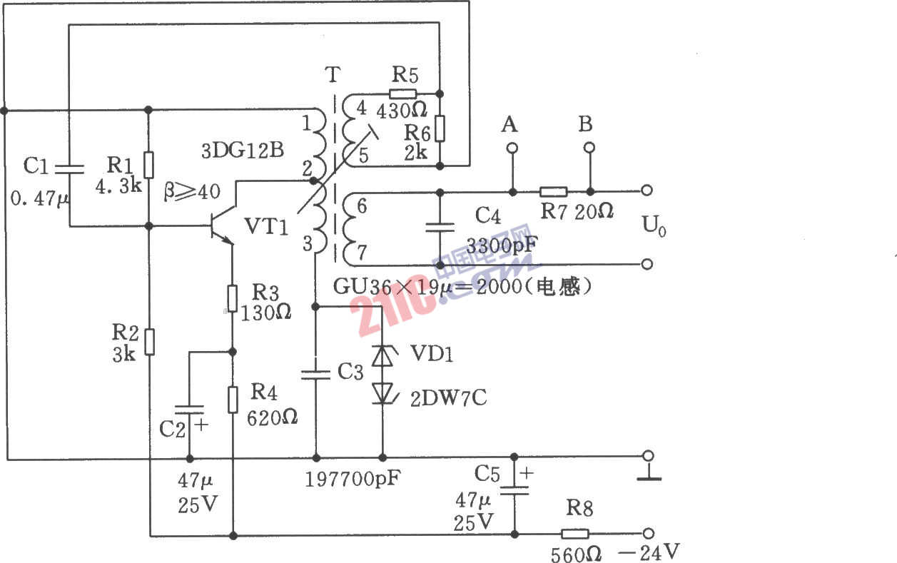 1.8kHz信号发生器电路