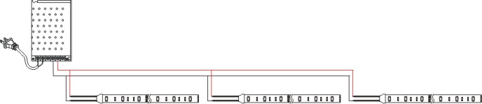 LED防水软灯条接线图