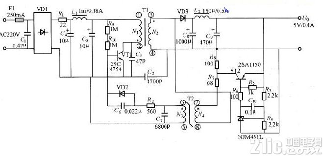 小功率开关电源电路图