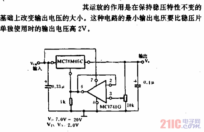 输出可调稳压电源电路.gif