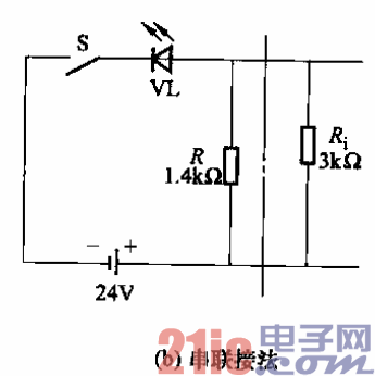 55.PLC输入接口发光二极管显示电路b.gif