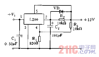 L200构成电源中的软启动电路图.gif