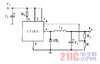 LT1111的典型应用电路降压电路图.gif