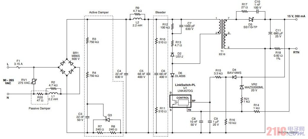 LinkSwitch-PL系列LED驱动器电路.jpg