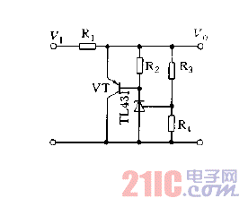 采用TL431构成的并联稳压电源电路图.gif