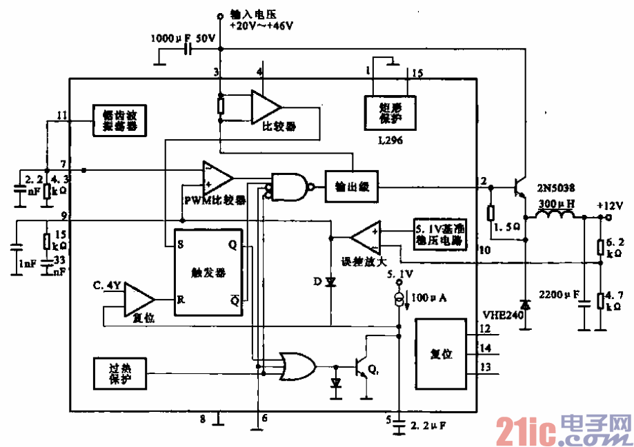 36.输出12V-10A的电源电路.gif