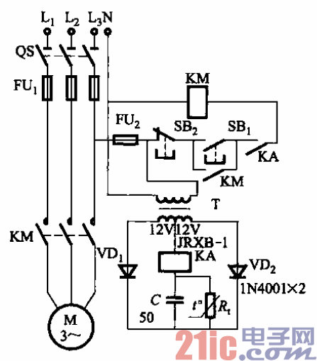 3.PTC三相异步电动机保护电路之二.gif