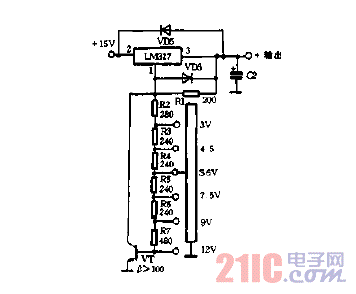 改进型步进式可调稳压电源电路图.gif
