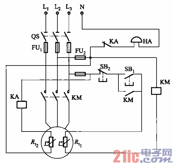 2.PTC三相异步电动机保护电路之一.gif