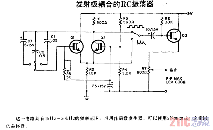 发射极耦合的RC振荡器.gif