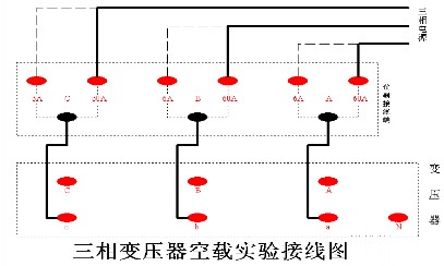 三相变压器空载实验