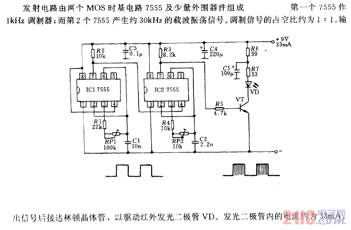 调制红外发射电路.gif