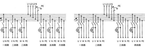 防爆照明动力配电箱原理图