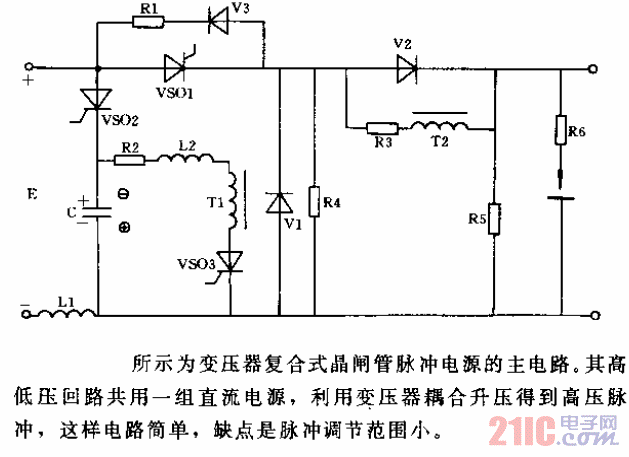 变压器复合式晶闸管脉冲电源的主电路.gif