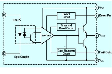 m57962 原理框图及引脚示意图