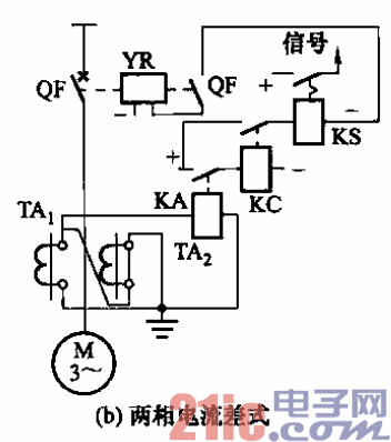 51.由电磁型电流继电器构成的电动机电流速断巴哈电路b.gif