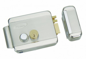 右正双头电镀电控锁