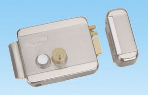 右正双头电镀电控锁