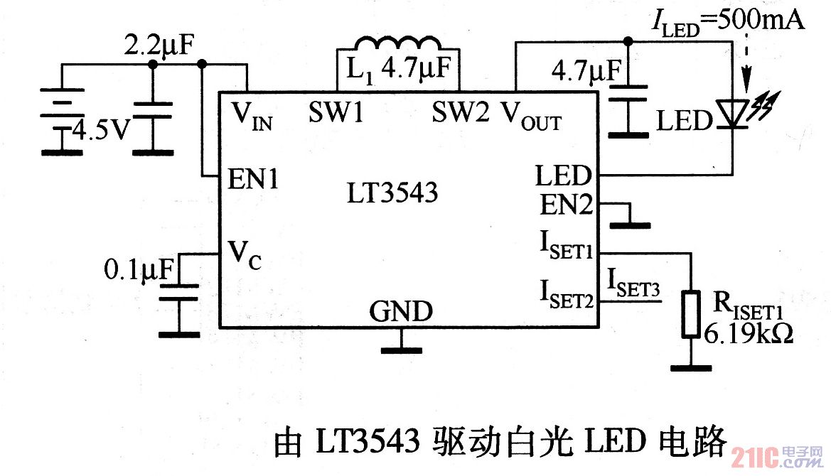 由LTC3543驱动白光LED电路<br />
.jpg