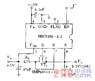 采用MIC5156构成的电源电路图.gif