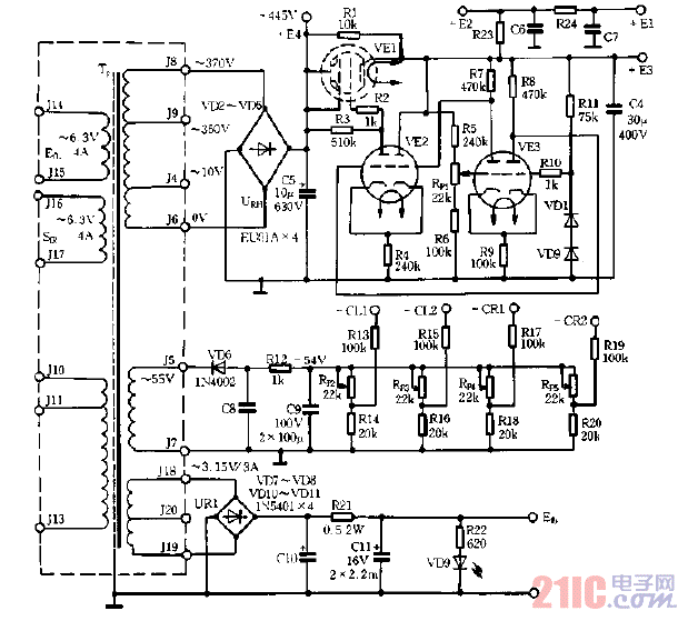 实用电子管机电源电路图.gif