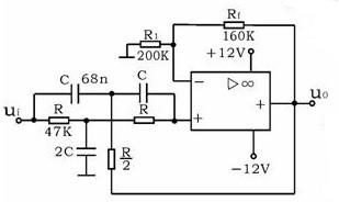 带阻滤波器电路