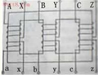 用三只单相变压器图
