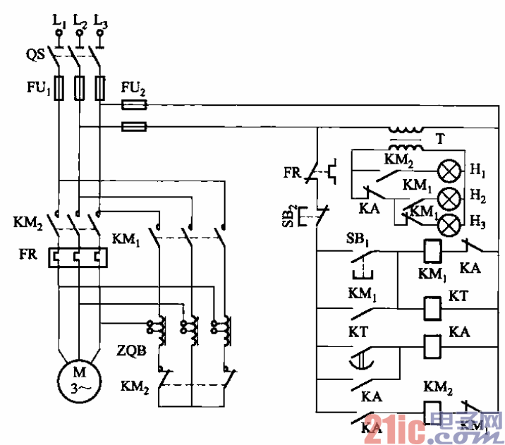 50.XJ01-14至20型自耦降压启动器电路.gif