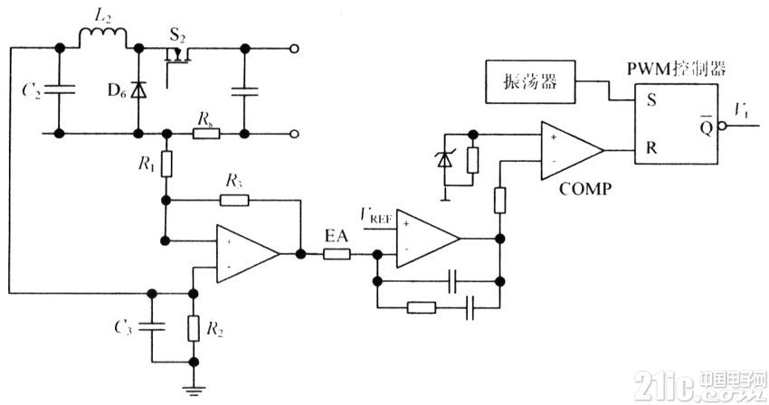 金卤灯电子镇流器恒功率控制电路图