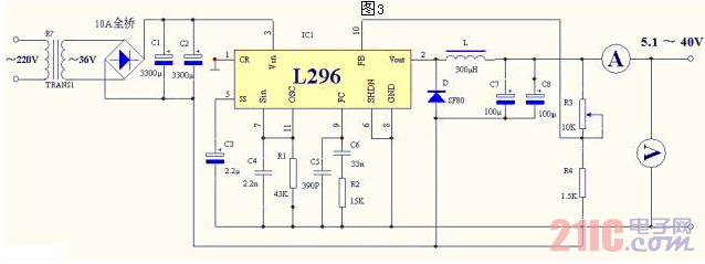 L296构成的直流可调稳压电源电路图1.gif