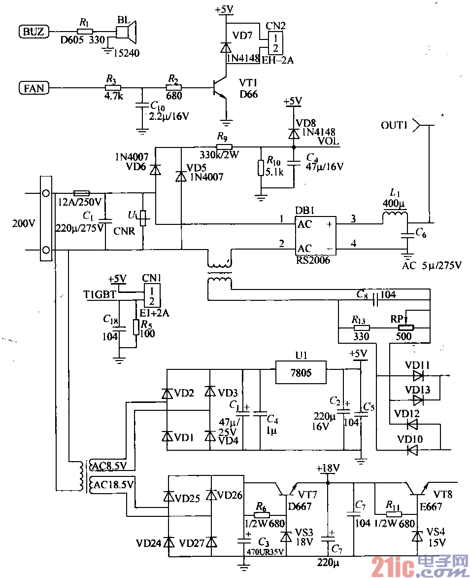 20.电磁炉电路 家用电器电路.gif